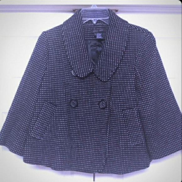 Etcetera Wool Polka Dot Swing Coat - Picture 3 of 7